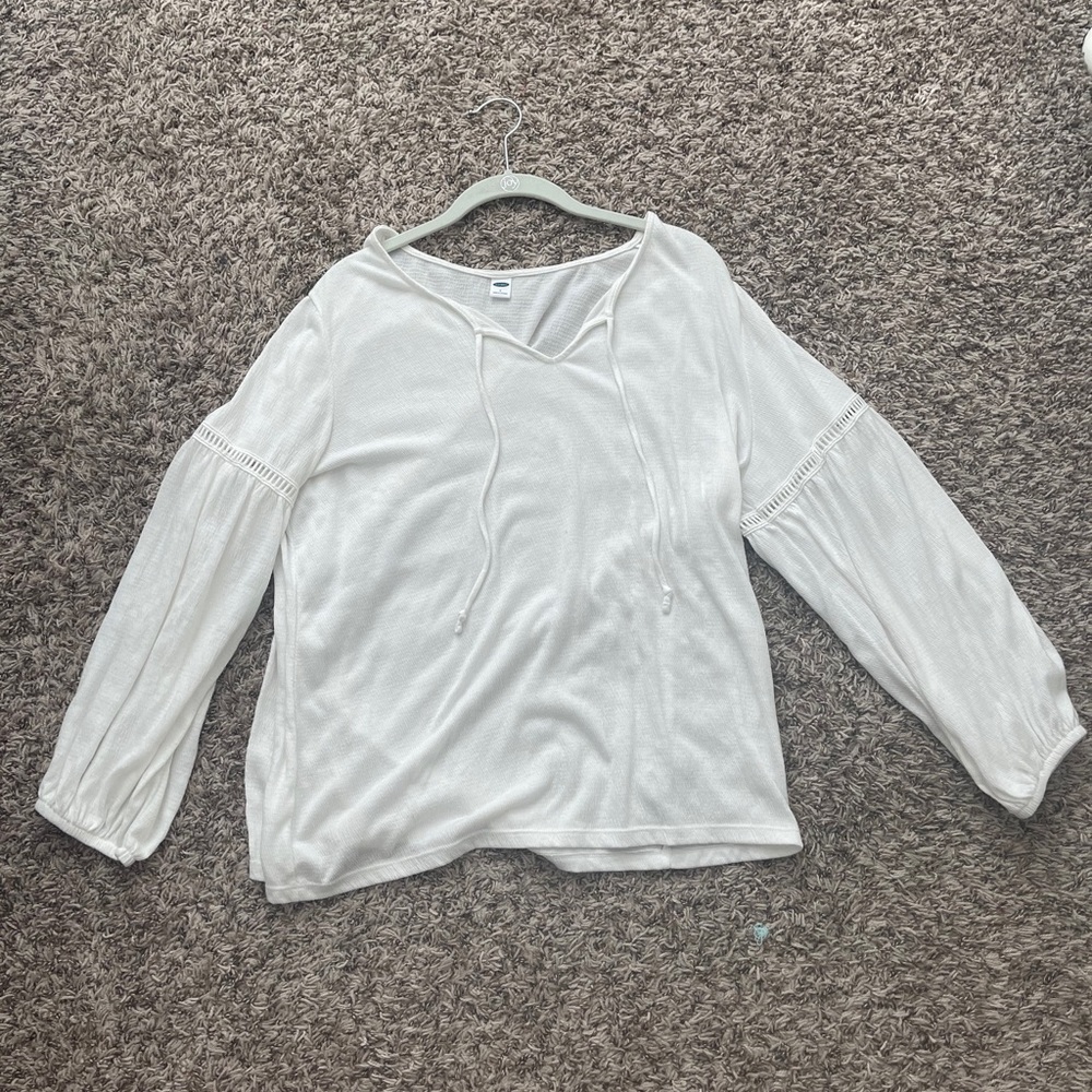 White old navy blouse